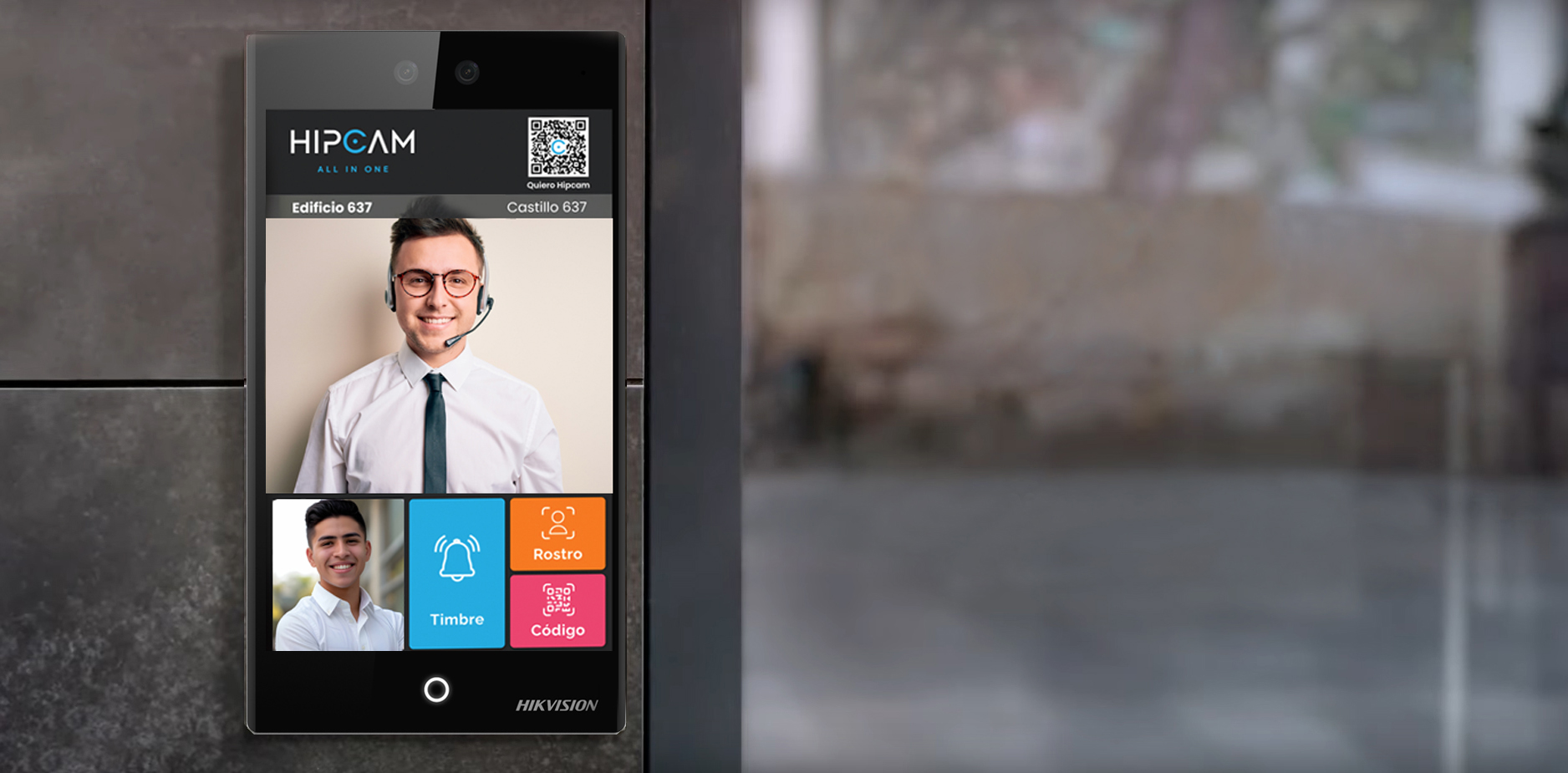 Solución de portería y seguridad inteligente HIPCAM